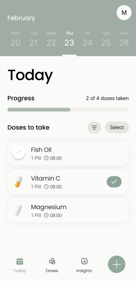 Daily Routine Tablet Daily Dose + | A Calmer Way to Manage Your Medication